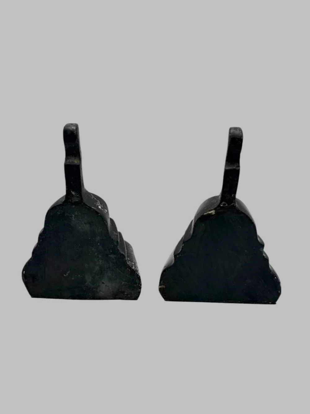 Vintage Black Cello Violin Bookends Set of 2 Musical Instrument Decor